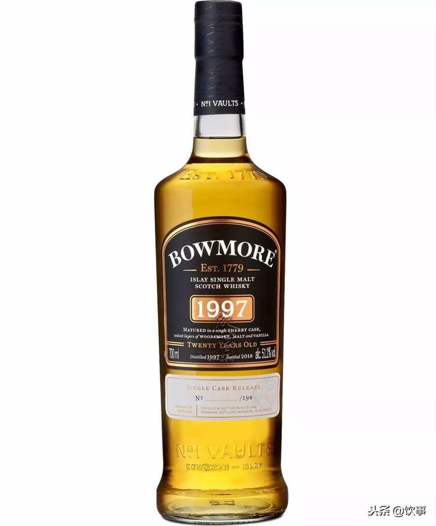 量超少！希斯罗免税专供！波摩(bowmore)1997雪莉单桶20年